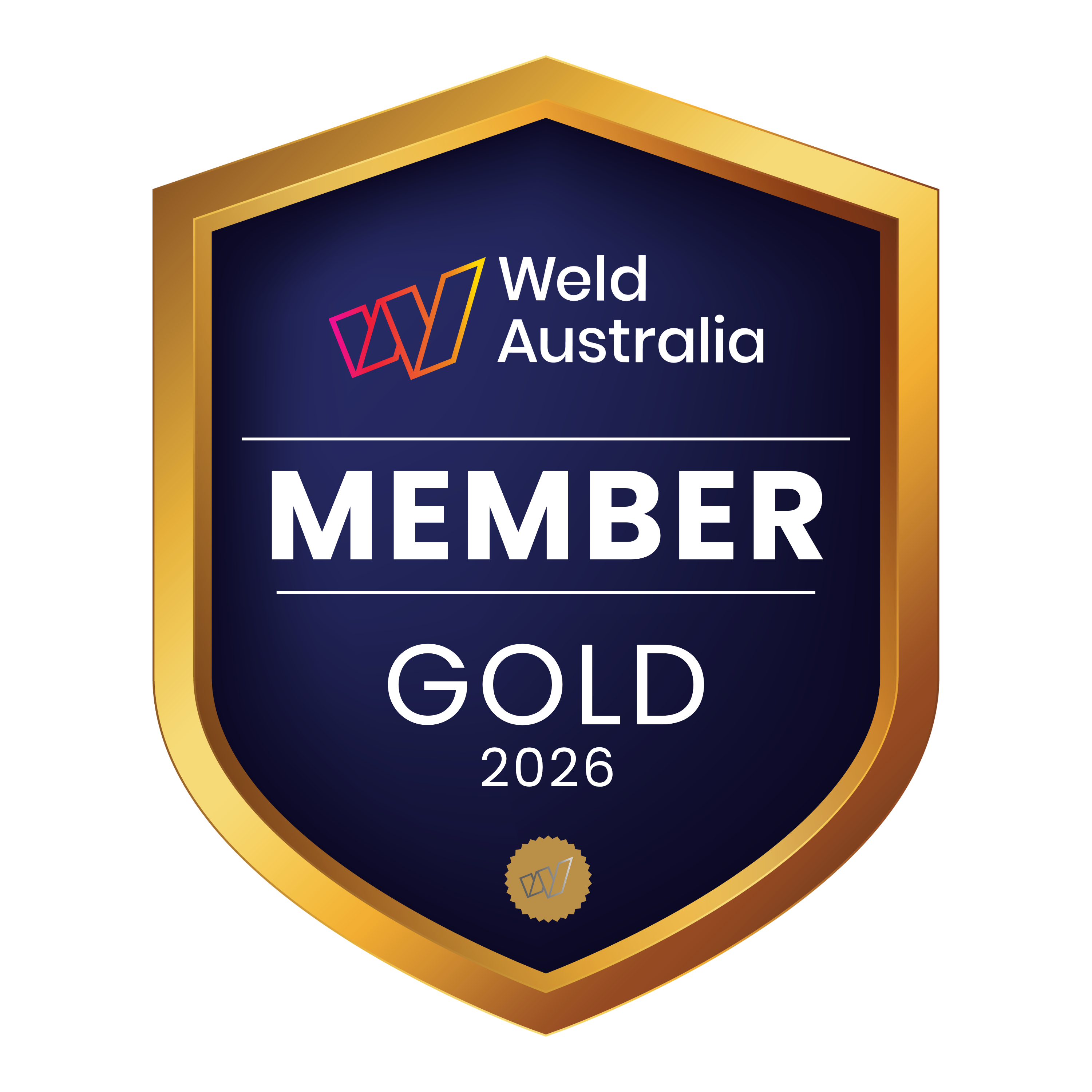 Gold member badge
